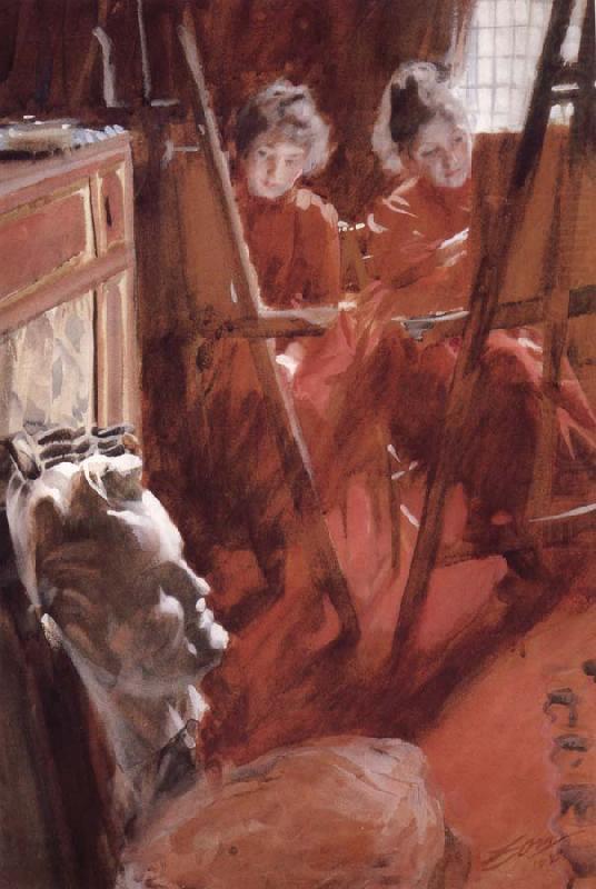 Les Demoiselles Schwartz, Anders Zorn